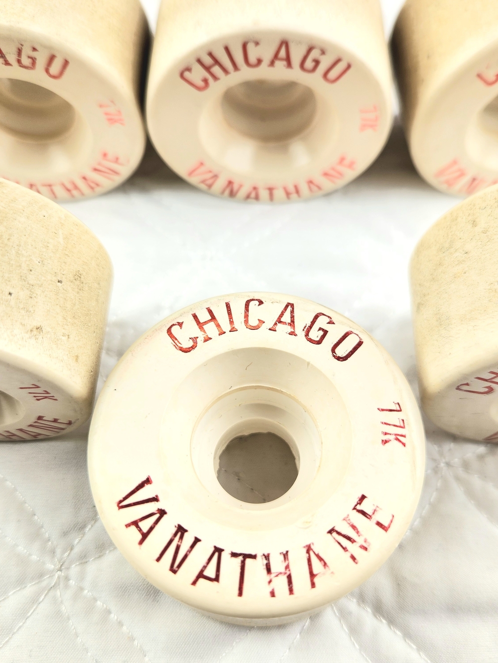 VTG Chicago Vanathane Roller Skate wheels Original Old School Set of 8 Wheels